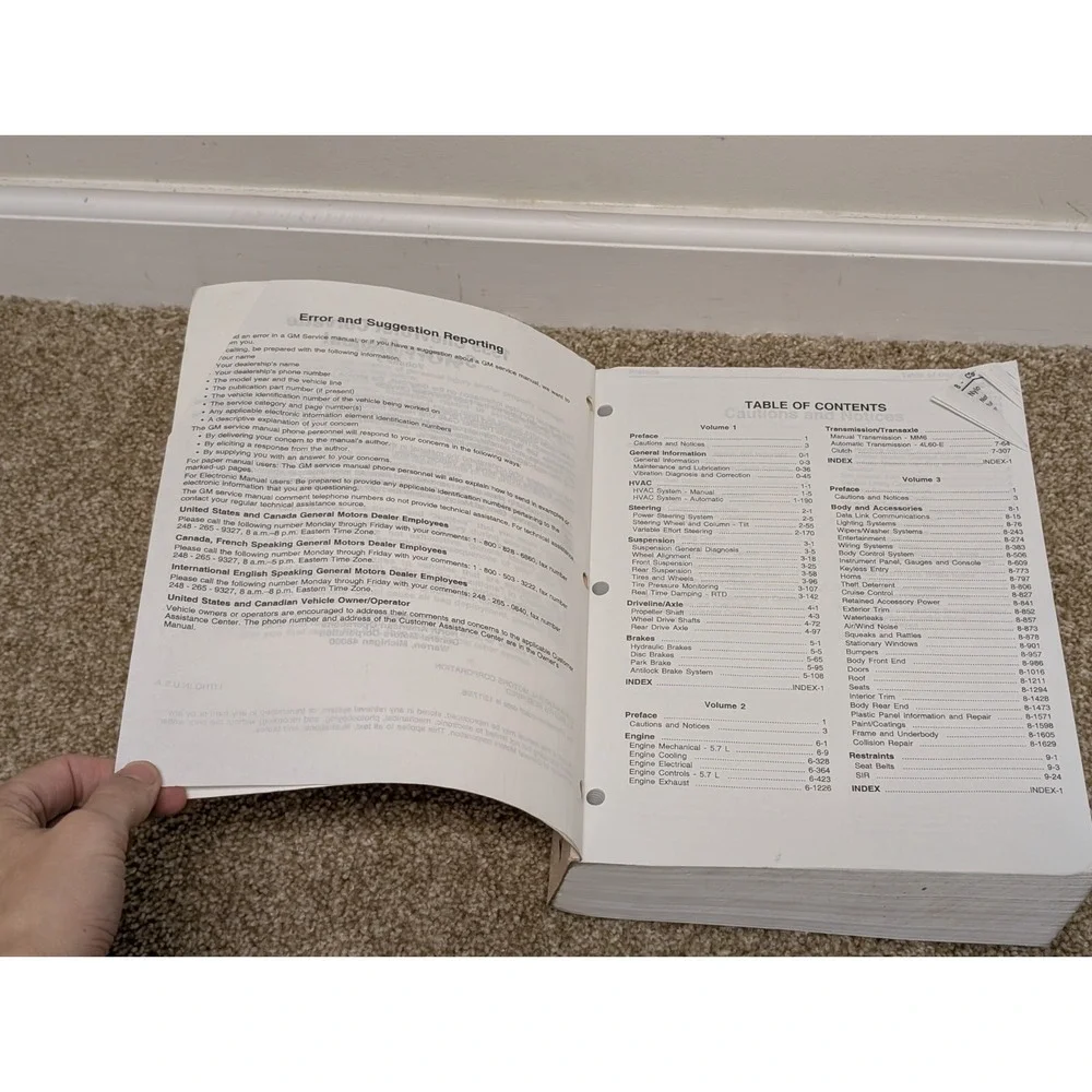 1999 Chevrolet Corvette OEM Service Manual Book #3‎ Gmp/99-y-3